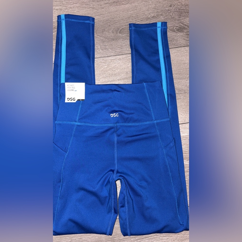 DSG Activate Size XS High Rise Leggings Blue Ankle New W Tags